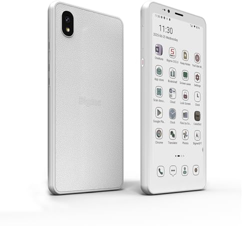 Bigme HiBreakS Color Epaper Smartphone, 5,84 cm (5.84) Android 14, 6 GB + 128 GB, 3300 mAh, 4G, Doppia Fotocamera, Memoria Espandibile, Bianco