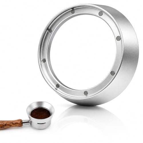 54mm Espresso Dosing Funnel Magnetic Aluminium, Portafilter Funnel 54mm Coffee Dosing Ring, Dosing Funnel for Espresso Machine,Coffee Accessories for Clean and Precise Dosing