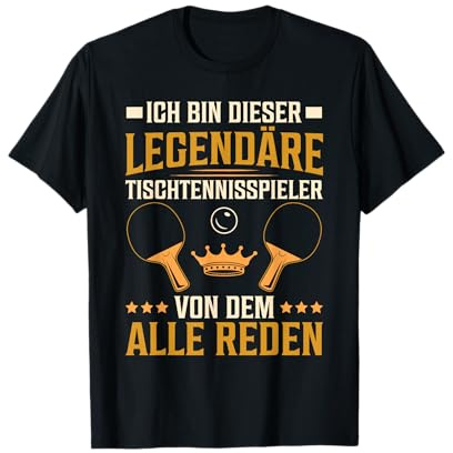 Witziges Tischtennis Legendäre Tischtennisspieler T-Shirt