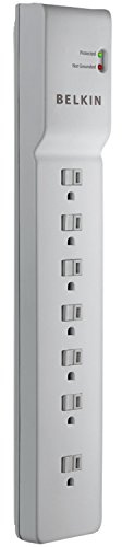 Belkin 7-Outlet Surge Protector Power Strip, 2160J, 7ft Cord, Angled Plug