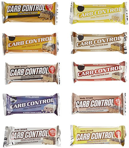 Body Attack Carb Control Protein Riegel Mix Box 15 x100g