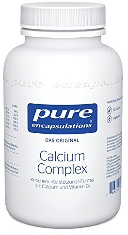 Pure Encapsulations - Calcium Complex - Calciumcitrat und Vitamin D - Für Knochen & Zähne - 90 Kapseln