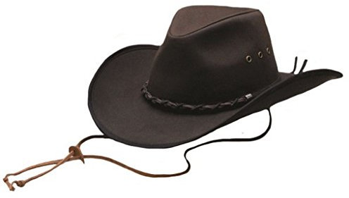Outback Trading Company Herren 1484 Bootlegger UPF 50 wasserdichte atmungsaktive Westernmütze aus Baumwolle und Ölleder