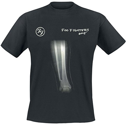 Foo Fighters Herren T-Shirt Röntgenbild schwarz. Offiziell lizenziert