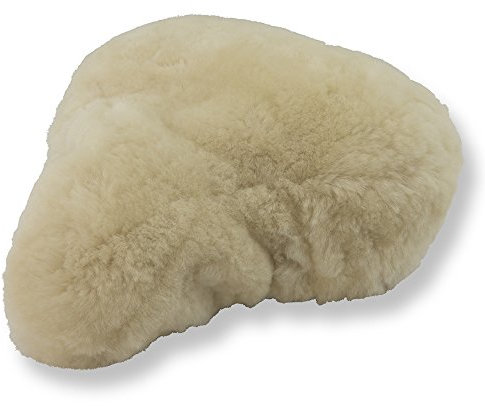 Reissner Lammfelle Fahrradsattel Bezug Fahrradsattelüberzug aus Merino Lammfell FSB-A-1 beige perl 30x20cm
