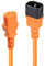 Lindy 2m IEC C14 to IEC C13 Extension Power Cable, Orange