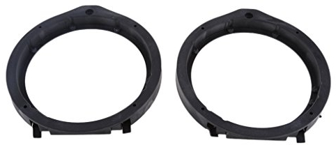 magideal 2 schwarz 16,5 cm Autoradio Einbaurahmen Lautsprecher Spacer Adapter Ringe für Honda Civic, Accord, CRV, Fit, City