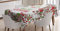 ABAKUHAUS Weihnachten Tischdecke, Sankt-Schneemann-Wünsche, Pflegeleicht Waschbar Schmutzabweisend und mit Klaren Farben Hochwertiger Druck, 140 x 170 cm, Weiß Rot Grün