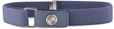 Ladeheid Jungen Gürtel Elastik-Gürtel 1-6 Jahre 34-65 cm P15S (Jeans/Ball)