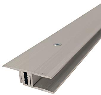 ufitec® Profi Smart Profilsystem für Vinylböden - geeignet für Belagshöhen von 5-9 mm - ALU eloxiert - SILBER - (Dehnungsfugenprofil - Länge: 100 cm, Silber)
