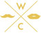 WC-Schild, Toilettenschild Bart & Kussmund, selbstklebend, Unisex, Gold, M