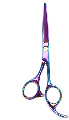 5.5in Salon Professionelles,Haarpflege und Styling Haarpflege & Styling Haarstyling Geräte Styling Zubehör Scheren Haarschneiden Styling Ausdünnende flache Friseurschere für nasses trockenes