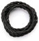 Cable de tela trenzado, 5 m, 2 núcleos (2 x 0,75 mm²) – Cable de tela para lámparas retro vintage, cable de alimentación con tela revestida, color negro