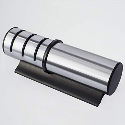 Three Wheel Knife Sharpener - Diamond and Ceramic Wheel Kitchen Knife Sharpener to Restore Razor Sharp Blades