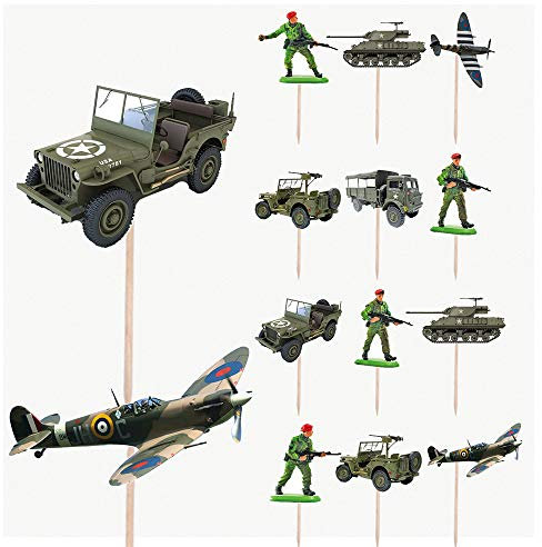 AK Giftshop Cupcake-Aufsätze, für Geburtstagspartys, Cupcakes, Dekorationen (14 Stück)