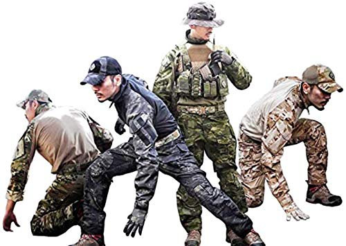 Emerson Airsoft Tactique BDU Militaire Costume de Combat Gen3 Uniforme Chemise Pantalon (Black, Large)