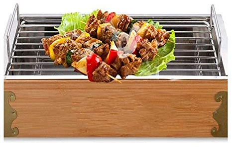Bbq Herd Rechteck Edelstahl Carbon Box Split Typ Holzkohle Grill Traditionelle Art Heizung Outdoor Home Camping Herd