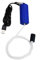 Luftpumpe Aquarium USB Mini Sauerstoffpumpe Leise Oxygen Pump Energie Sparen Sauerstoff Bubbler mit Luftstein und Single Outlet Silikonschlauch 1W (Dunkelblau)