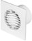 Bathroom Extractor Fan - 100mm - with Non Return Valve / Timer/ Pull Cord/ Humidistat. (Timer), White