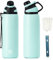 Fjbottle Gourde Isotherme avec Couvercle Magnétique - 400ml/600ml/800ml/1L/1.5L - Bouteille Isotherme Étanche sans BPA, Gourde Inox Bouche Standard, Gourde Enfant pour Sport, Gym, Voyage