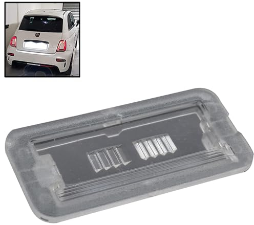 ROBUST Rear Number Plate Lamp Light Lens Cover Clear for Fiat 500 2007-2022 Abarth 500 2007-2022 51800482
