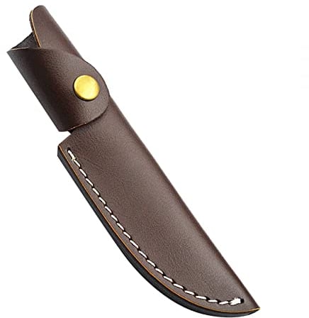 DONGKER Leder Messerscheide, Gerade Messertasche für Gürtel, Vintage Messer Taschen Knife Sheath mit Gürtelschlaufe zum Schutz des Messers