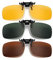 KAIAIWLUO Clip-On-Sonnenbrille,2 PCS Polarisierte Gläser + 1 PCS Nachtsicht-Sonnenbrille Unisex Rahmenlose Rechteckige Gläser Sonnenbrillen Clip für Männer Frauen Fahren und Outdoor-Tagsicht