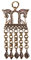 Windalf Wikinger Schmuck Anhänger ROHAN 5.9 cm Zwei Pferde Vikings Klapperschmuck Handarbeit Bronze