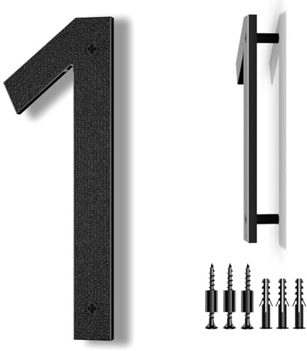IVERRA 8 Inch House Numbers for Outside, Black Large Address Numbers (1)