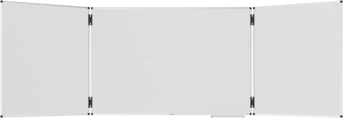 Legamaster UNITE PLUS Klapptafel - weiß - 100 x (150-300) cm - Whiteboard mit Zwei doppelseitig ausklappbaren Flügeln -magnetisch und beschreibbar- inkl. Zubehör