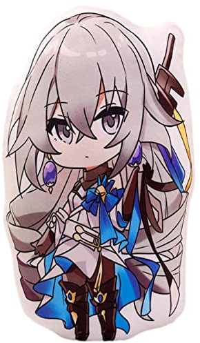 Sonsoke Honkai Plüschkissen mit Sternschiene, Anime-Figur, Plüschtier, Wurfkissen für Halloween, Cosplay, Dekorationen, Geburtstagsspielzeug, 45 cm (Bronya)