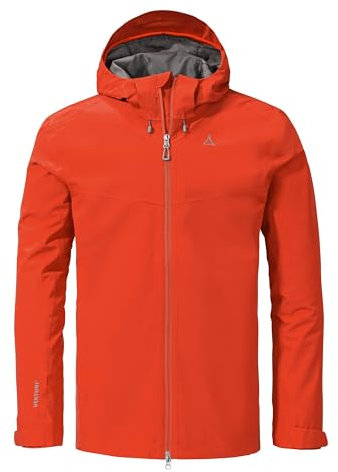 Schöffel Herren 2L Jacket Ankelspitz M, bequeme Outdoor Jacke, wasserdicht & atmungsaktiv, Regenjacke aus elastischem Venturi Material, praktische Innentasche, poinciana, 54
