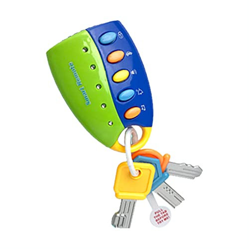 CUTeFiorino FunKeys Cadre de comptage FunKeys Toy Keys pour tout-petits et bébés, clés de voiture jouet et télécommande bleu-rose avec lumière et sons, jouet pour bébé et tout-petit, taille unique
