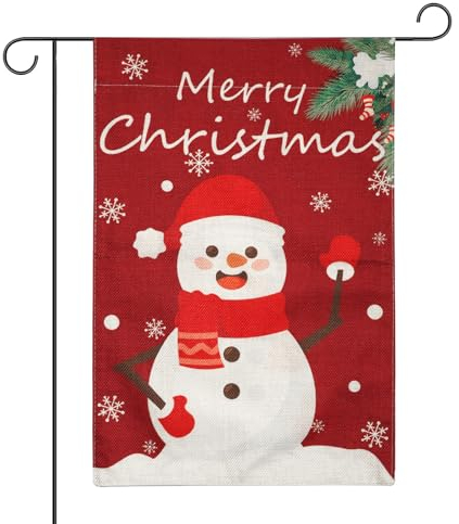 Bandiera Natale 30x45cm All'Aperto - Banner da Giardino Doppia Faccia per Esterno, Vacanze Invernali, Casa, Cortile - Decorazioni Natalizie