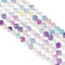 OLYCRAFT 192 Stück 4mm Natürliche Fluorit Perlen Facettierter Natürlicher Fluorit Stein Natürliche Regenbogen Fluorit Perlen Edelstein Perlen Für Halsketten Schmuckherstellung - Loch: 0.5mm
