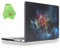 UESWILL Case Compatible with 2021-2024 MacBook Pro 14 inch M4 M3 M2 M1 Pro Max chip, Creative Design Pattern Hard Shell Cover + Microfiber Cloth, Nebula Green