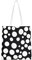 DEHIWI Schwarze und weiße Polka Dot Leinwand Einkaufstasche Wiederverwendbare Einkaufstaschen Umhängetasche Für Frauen Mädchen Einkaufen, Schwarz , Einheitsgröße