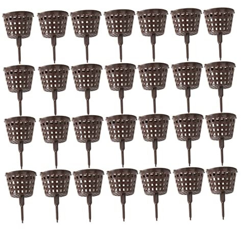 100pcs Boîte d'engrais en plastique Outil de bonsaï engrais Panier de couvercle Panier de bonsaï Bonsaï Bonsaï avec un couvercle Fertilizer Garden Supplies Plantation de jardin Plantation de bonsaï d