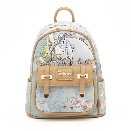 Wondapop - I-Aah Mini-Rucksack, veganes Leder, 27,9 cm, Blau, Einheitsgröße, Modern