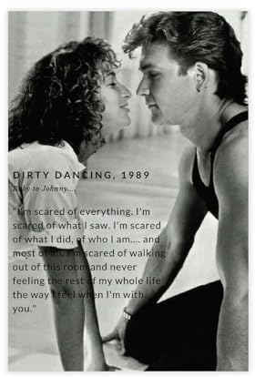 MExmeb Filmposter Favorite Dirty Dancing, Vintage-Filmposter auf Leinwand, Schlafzimmer, Dekoration, Sportlandschaft, Büro, Raumdekoration, Geschenk, ungerahmt, 30 x 45 cm
