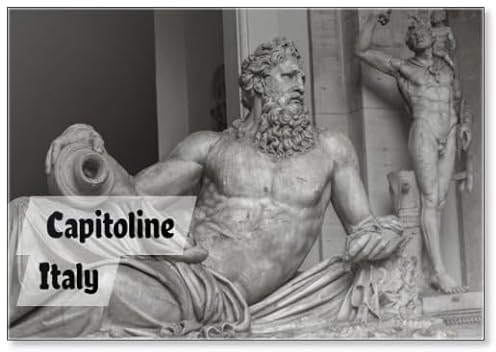 Statue von Neptun in der Hauptstadt, Rom, Italien, Design 1, Kühlschrankmagnet