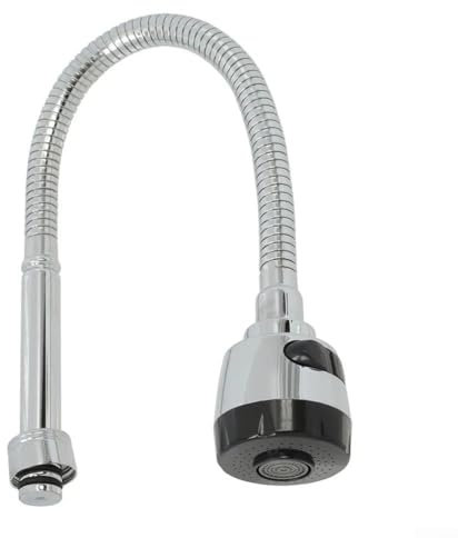 Robinet d'évier de cuisine flexible avec tuyau flexible et double buse pour une meilleure performance de nettoyage