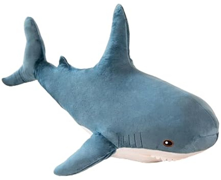 Xiyocadt Hai Kuscheltier, Hai Plüschtier, Shark Plush, Hai Kissen, Kuschelige Spielgefährten für Kinder, Geburtstage und Besondere Anlässe (30CM,Blau)