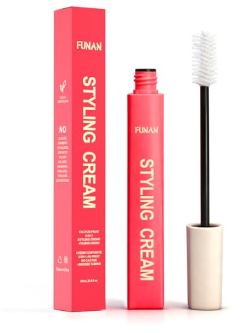 Professional Hair Styling Cream. Cactus Fruit 3-in-1 Hair Styling Cream & Taming Wand, for Frizz Control, Flyaway Taming, Edge Styling - Lightweight Non-Greasy