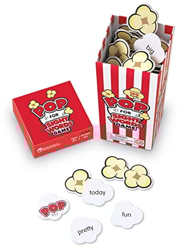 Learning Resources Pop For Sight Words Game,Vocabulary/Literacy Game, 92 Cards, Ages 5+