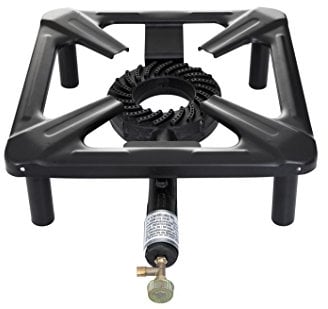 PaellaWorld 4040 Hockerkocher, groß, 40 x 40 x 17 cm ohne Zündsicherung