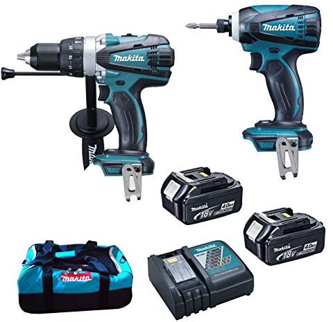 MAKITA DLX2005MJ 18V LXT COMBI - 2 PIECE KIT - DHP458 DRILL DTD146 IMPACT DRIVER - PF TRADE