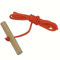 Looping-Lu Schlittenseil mit Holzgriff aus Buchenholz 1 Zugseil (Orange)