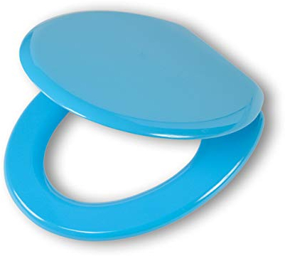 Tiger Toilettensitz Monterrey, Holz, Farbe: Blau, Metallbefestigung