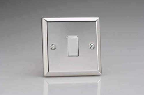 Varilight XC7W Rocker Switches 1 Gang White Mirror Chrome